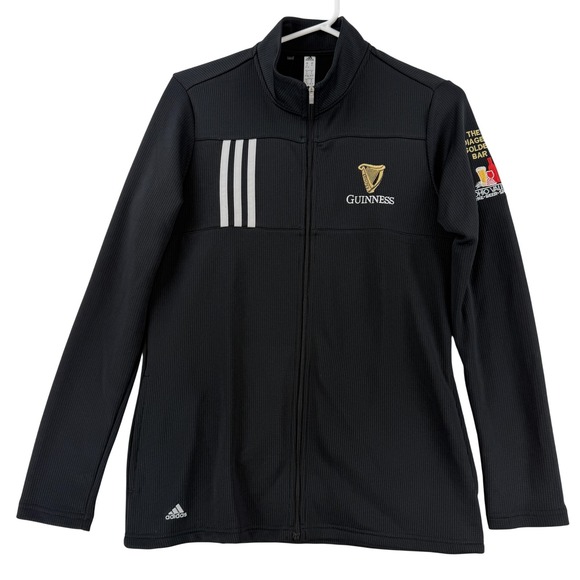 Adidas‎ AEROREADY Jacket Womens Medium Black Guinness Diageo Golden Bar NWT